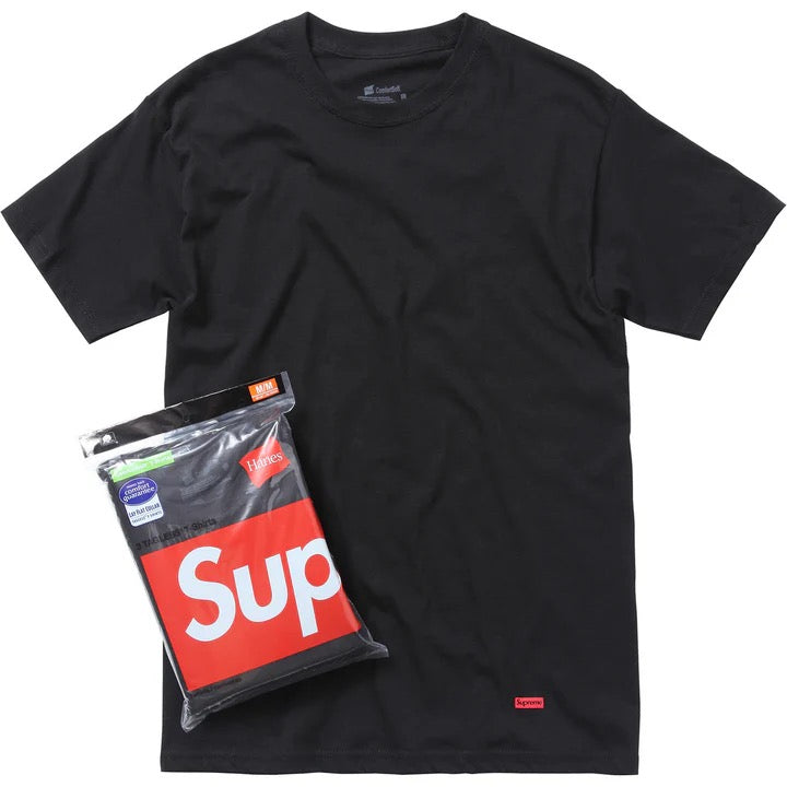 Supreme®/Hanes® Tagless Tees (3 Pack) Black